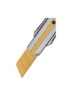 Строительный нож Inforce 25 мм в металлическом корпусе с винтовым зажимом 06-02-13