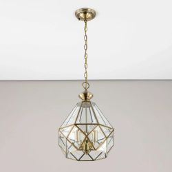 Citilux Витра-1 CL442130 Люстра подвесная витражная Бронза