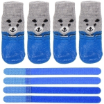 Башмачки для животных прорезиненные на дождливую погоду «LAPUSIK», цвет голубой, размер s, 3,5см