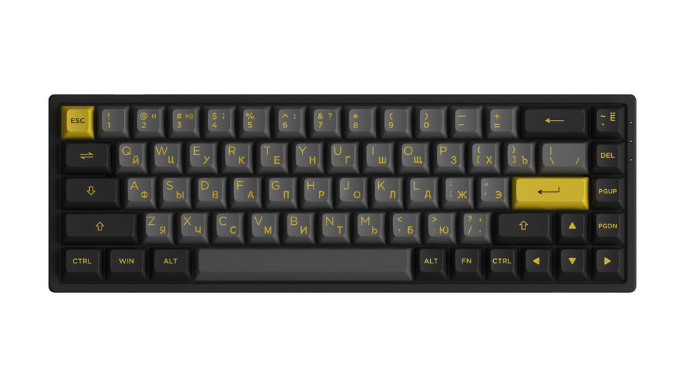 Игровая механическая клавиатура AKKO 3068B Plus Black&amp;Gold CS Jelly Purple