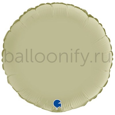Фольгированная фигура, круг 18"/46СМ Сатин Olive Green