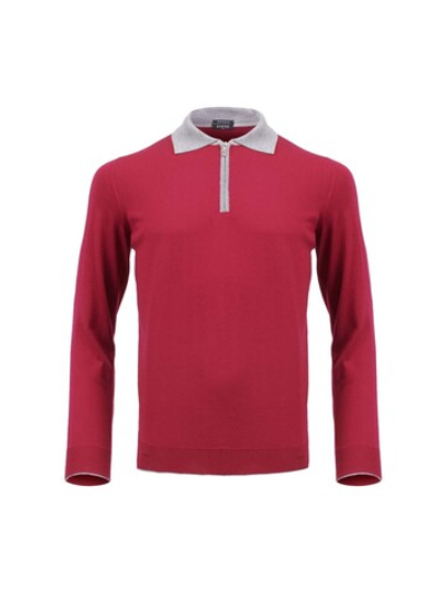 Поло с длинным рукавом на молнии Svevo