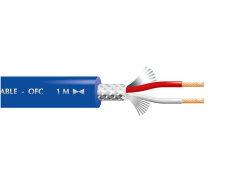 Кабель LCM-18 BK микрофонный 2 жилы, 2 экрана (OD3 мм)