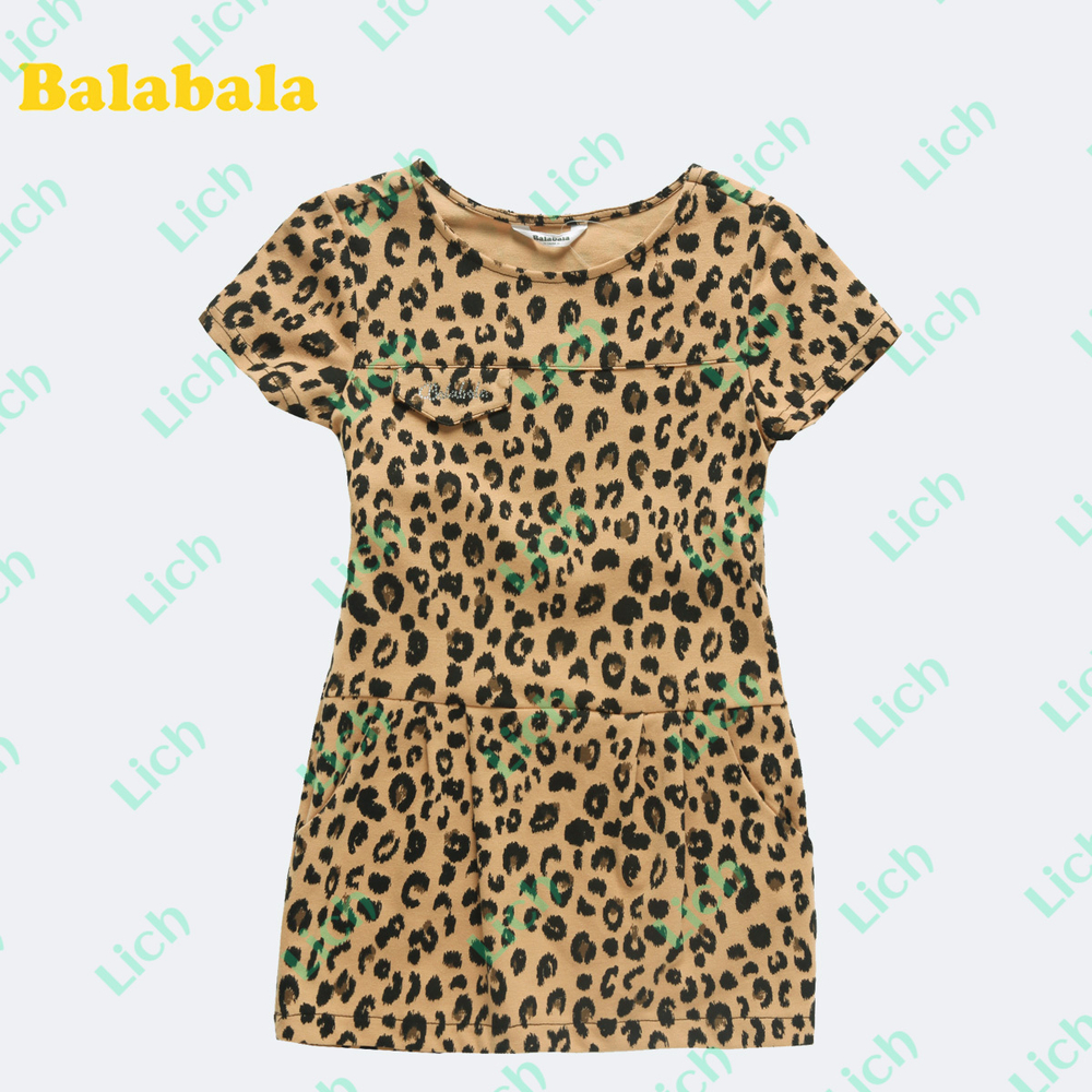 Платье детское с леопардовым принтом