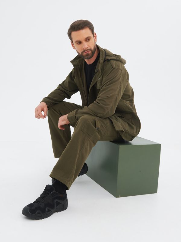 Костюм летний Крафт ткань Смесовая цвет Хаки