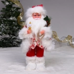 Дед Мороз - Лесовичок «Хранитель леса» 40 см, Красный