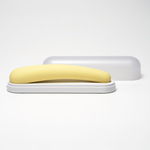 Желтый вибратор iroha Fit Mikazuki - 17,7 см. (Цвет: желтый)