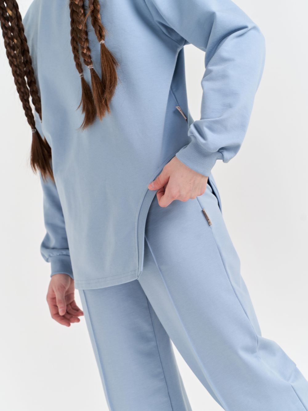 Свитшот удлиненный "ДЫМКА" подростковый