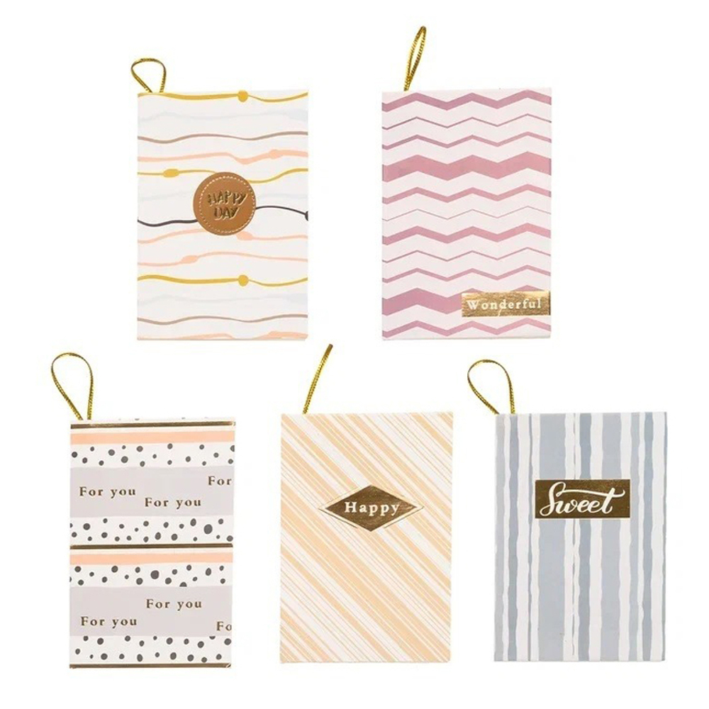 Открытка прямоугольная Basir, серия "For You", с золотым тиснением, 9.5*6.5 см, 128 шт