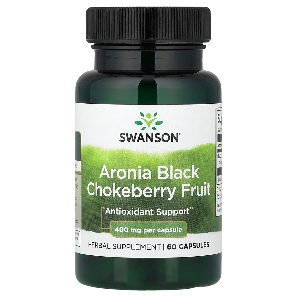 Swanson Vitamins, Черноплодная рябина (черноплодная рябина), 400 мг, 60 капсул