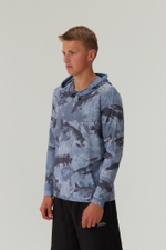 Худи Аквафиш серый