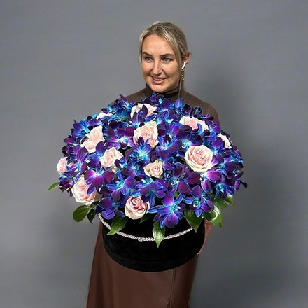 Купить Букет из орхидей «Космический закат»