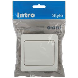 Выключатель Intro Style 7-101-01 10А-250В, IP20, СУ, белый