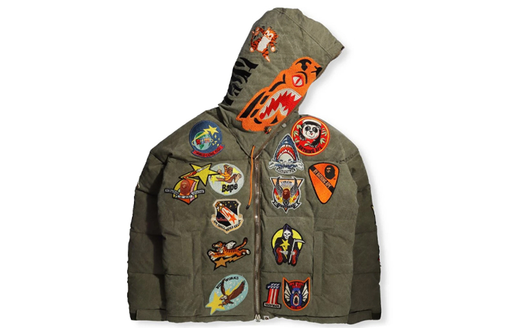 A Bathing Ape X Readymade Tiger Shark Down Куртка