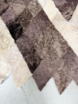 Меховой Коврик прикроватный накидка на кресло из овчины