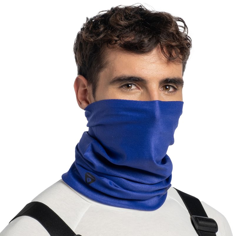 Тонкая зимняя бандана-труба Buff Thermonet Solid Ultramarine Фото 2
