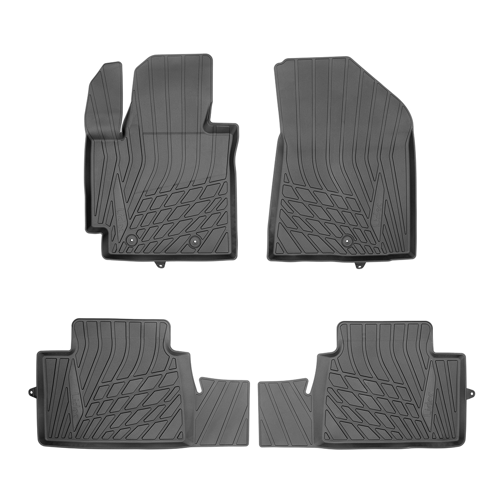 Ковры в салон Norplast/Unidec для Kia Soul в кузове PS (2013-2019), Черный, арт.NP11-LdC-43-701