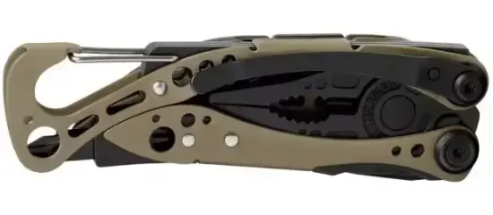 Мультитул-инструмент Leatherman Мод. Skeletool BLACK COYOTE TAN (7 инструментов)(10см)(142г.)