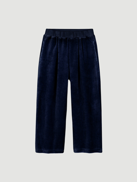 Велюровые брюки свободного кроя Mjölk Navy