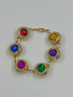 Браслет с разноцветными кабошонами (маленький)