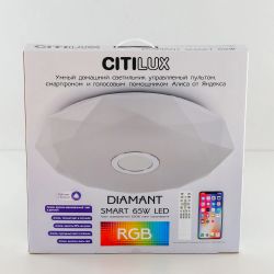 Citilux Диамант Смарт CL713A60G Умная люстра Хром