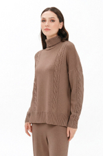 23446 Свитер женский (кофейный)