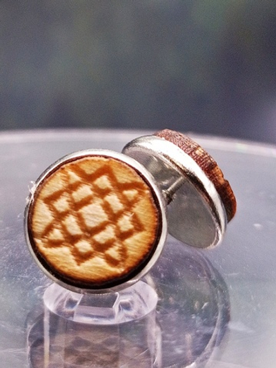 Серьги гвоздики "Звезда Лады"