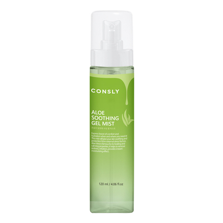 Consly Гель-мист успокаивающий для лица с экстрактом алоэ вера - Aloe soothing gel mist, 120мл