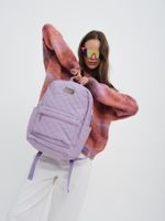 Рюкзак с отделением для ноутбука до 15,6" и USB-портом для зарядки (Стеганый фиолетовый)