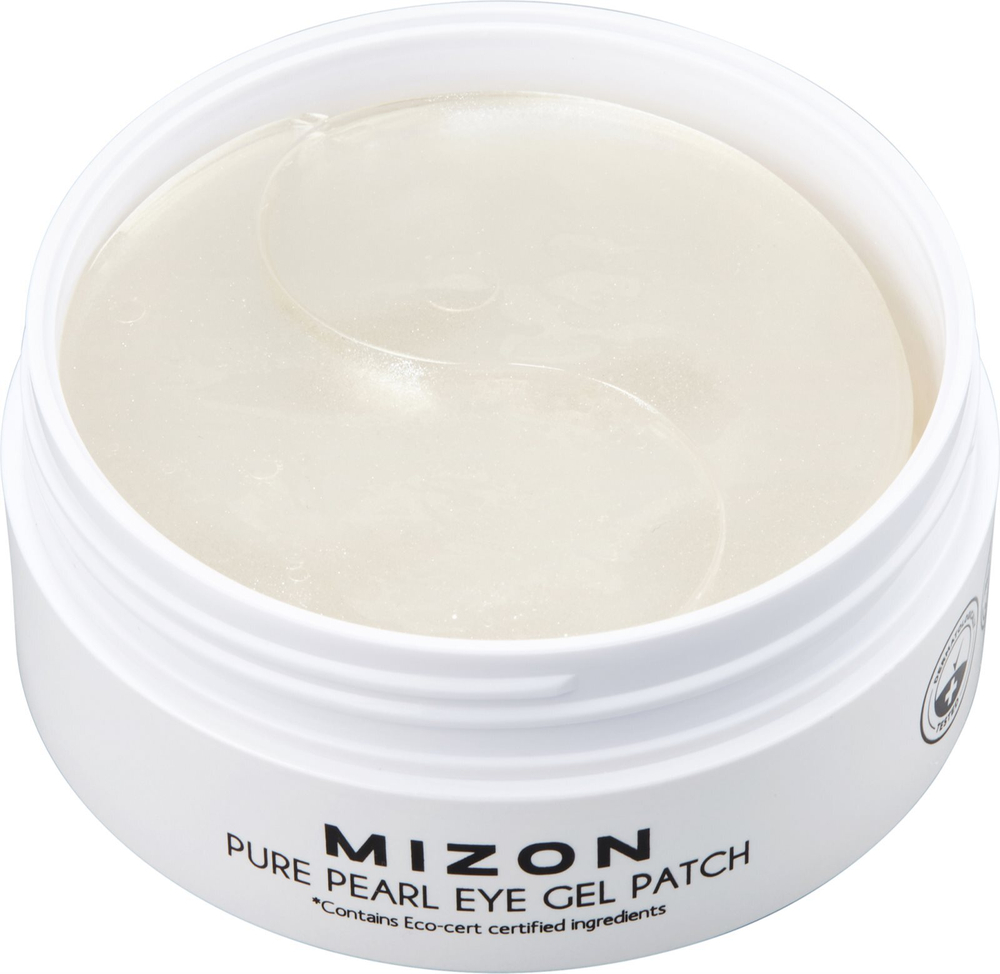 Mizon Pure Pearl Eye Gel Patch - гидрогелевая маска вокруг глаз против отеков и темных кругов /  60 szt.   / GTIN 8809579273158