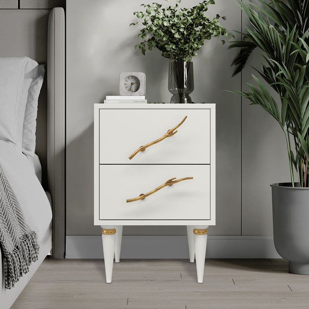 Тумба Арт Колор matte Классик Голд Белый опал матовый