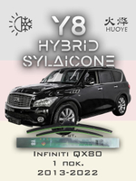 Щетки стеклоочистителя HUOYE Y8 600/500 мм на Infiniti QX80 | Hook/J-Hook