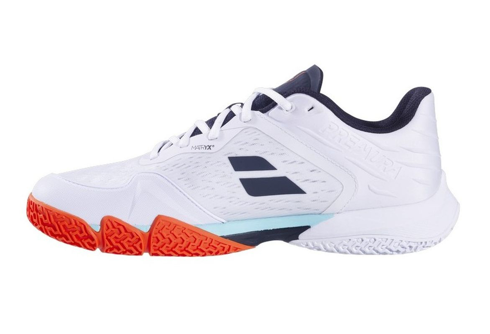 Мужские кросовки для Padel Babolat Premura 3 Lebron - white/orange