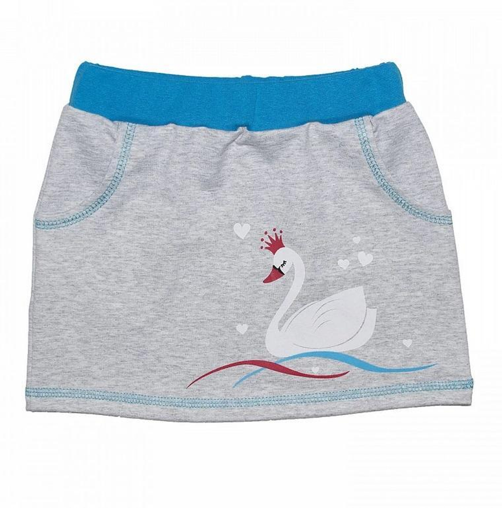 Юбка "Лебедь" интерлок 679фд ап, р.122-128 (Юлла)