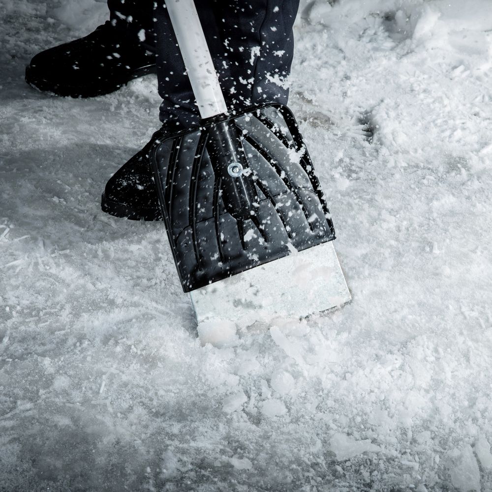 61491 Ледоруб - скребок, 200 мм, 1.76 кг, металлический черенок, Россия, Сибртех