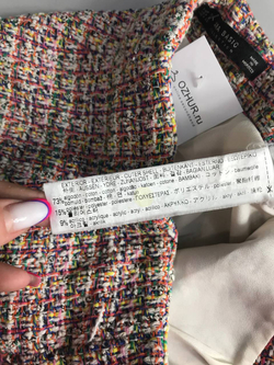 Шорты Zara твидовые, маркировка S, визуально 44 размер