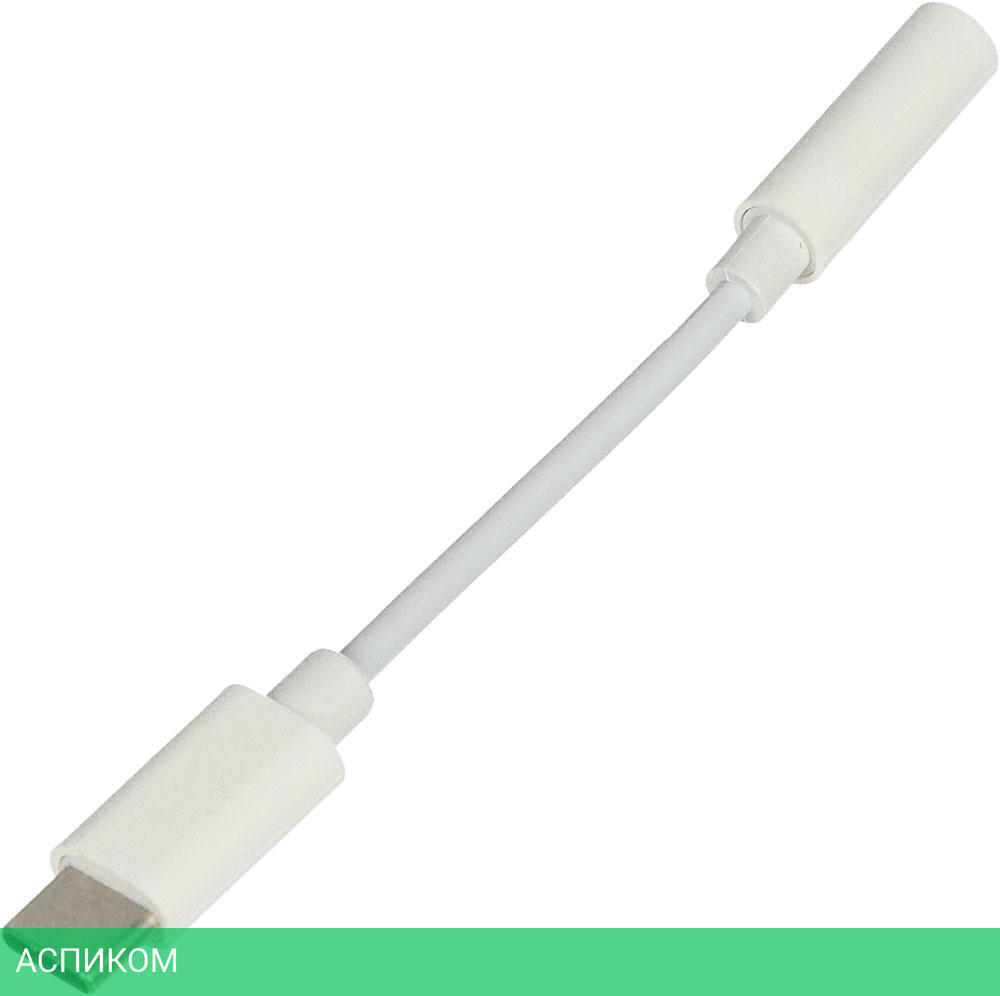 Переходник Buro Jack 3.5 (f)-USB C (m) белый (BHP TPC-JCK)