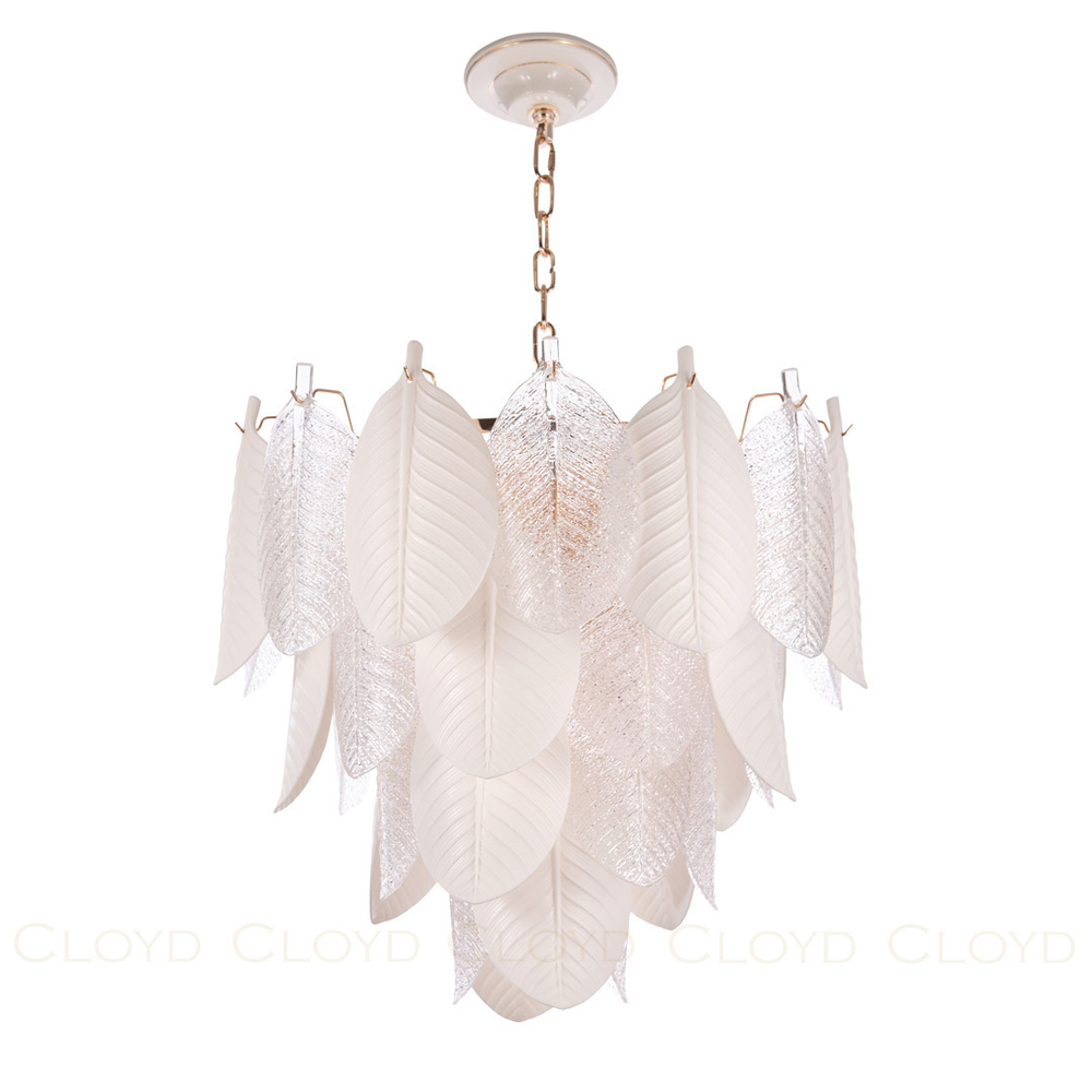 Люстра Cloyd TRAPESUND C19 / Ø62 см - бел.керамика - золото (арт.10662)