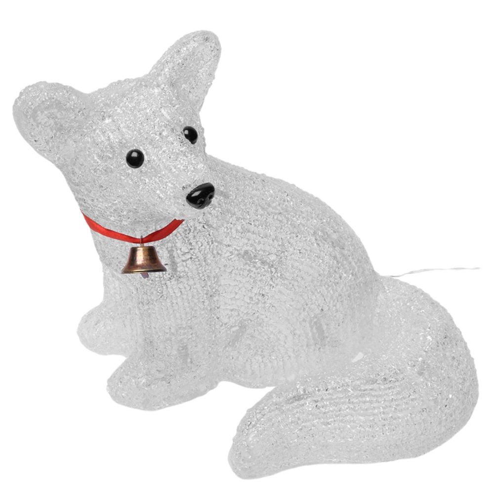 ULD-M3225-032-STA WHITE IP20 FOX Фигура светодиодная Лисенок. 33x25см. 32 светодиода. Белый свет. Провод прозрачный. TM Uniel