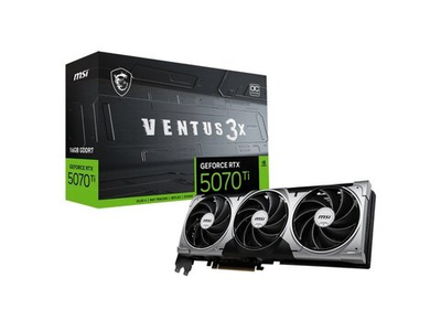 Видеокарта MSI Nvidia GeForce RTX 5070 Ti [RTX 5070 Ti 16G VENTUS 3X OC]