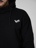 Худи черное Город Горький мужское вышивка