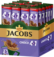 Растворимый кофе Jacobs 4 в 1 Choco, в стиках, 24 шт