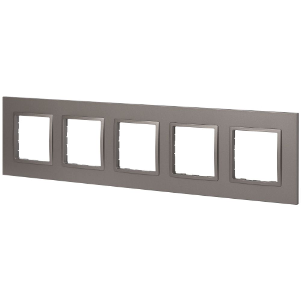 Рамка для розеток и выключателей ЭРА Elegance 14-5015-16 на 5 постов, Classic, титан