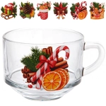 Кружка для бульона 625мл «Зимняя фантазия» 6 видов
