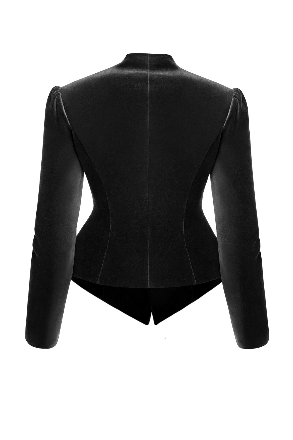 “Smoke velvet” Приталенный жакет из бархата.
