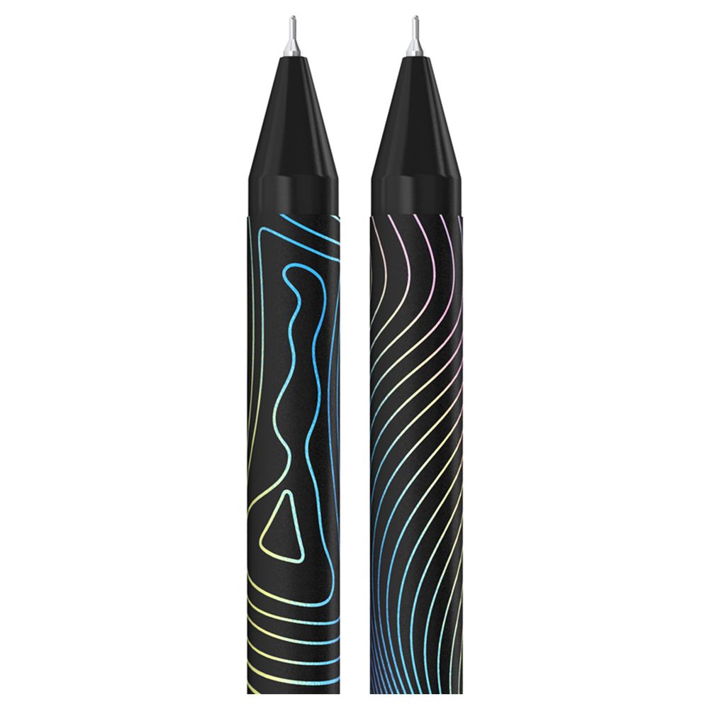 Набор Ручка шариковая автоматическая Berlingo Electric, синяя, 0.7мм, soft-touch, игольч стерж, 2шт