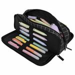 Пенал-органайзер BRAUBERG, 2 откидные планки, полиэстер, 23x9х7 см, "Checkered", 272316