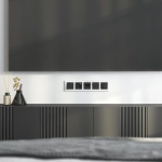 Рамка на 5 постов Favorit (белый,стекло) W0051101