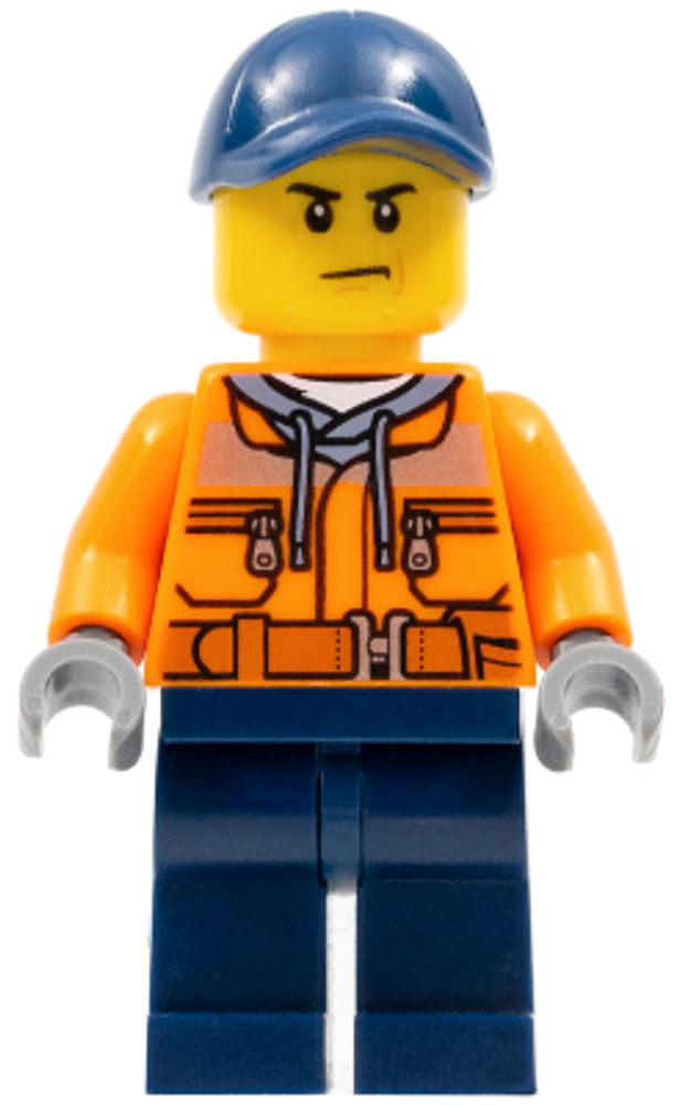 Минифигурка LEGO Cty0641 Строительный рабочий