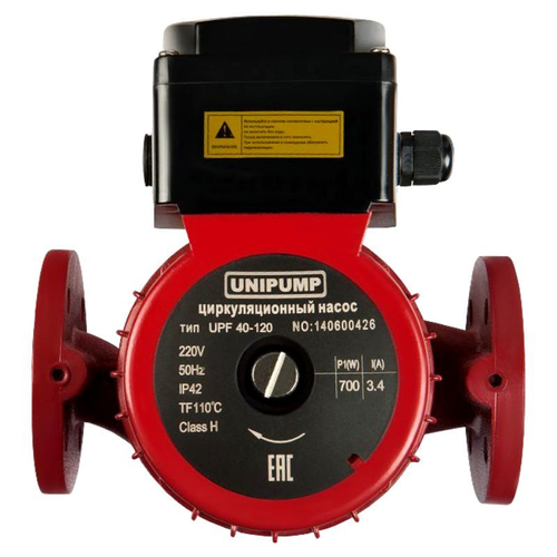 Насос циркуляционный с мокрым ротором UNIPUMP PN 10 110гр.UPF 40-160,L 250, 1000Вт 1х220В 1 скорость резьбовой, 27361